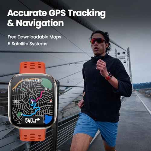 Amazfit Bip 6 Smart Watch 46mm, 14 Day Battery, 1.97" AMOLED Display, GPS & Free Maps, AI, Bluetooth Call & Text, Health, Fitness & Sleep Tracker, 140+ Workout Modes, 5 ATM Water-Resistance, Black