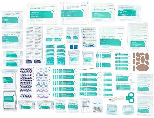 Large Wall Mountable & Portable First Aid Kit Cabinet for Business, Office, School, Warehouse & Workplace Safety – OSHA Co...