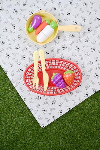 MENBLY Kawaii Picnic Mat - Waterproof Foldable Outdoor Blanket, Large Picnic Blankets for Camping, Hiking, & Travel, Grass...