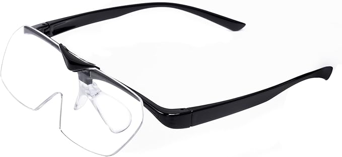 OKH Magnifying Glasses, 160% Magnification, Flip Up Down Lens, Hands-Free Magnifier Eyeglasses for Close Work, Reading, Sewing, Craft, Jewelry Making, Hobby, Painting