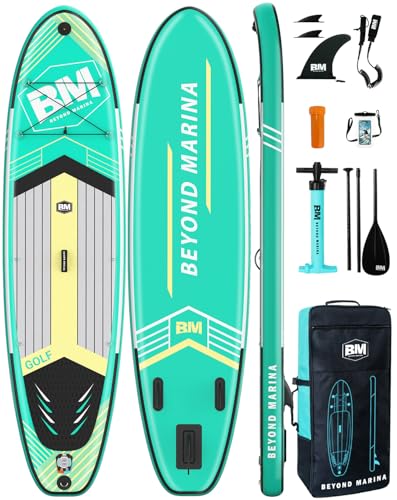 BM Paddle Board Inflatable Stand Up Paddle Board, SUP Paddleboard for Adult, Premium Accessories | Non-Slip EVA Deck & Foa...