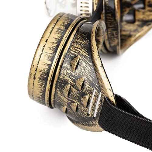 Lelinta Vintage Steampunk Goggles Glasses Halloween Costume Accessories for Men Women Cosplay Party
