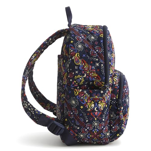Vera Bradley Women's Premium Cotton Small Banbury Backpack, Starry Paisley, One Size