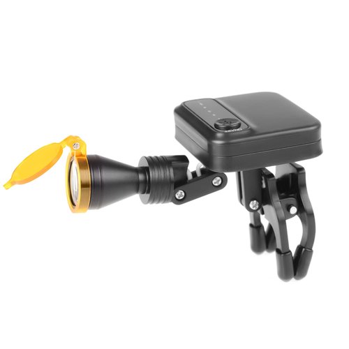 OUBO Clip-on Type 5W LED Headlight Magnetic Chuck Design Adjustable Brightness Headlamp with Extra Batteries for Loupe