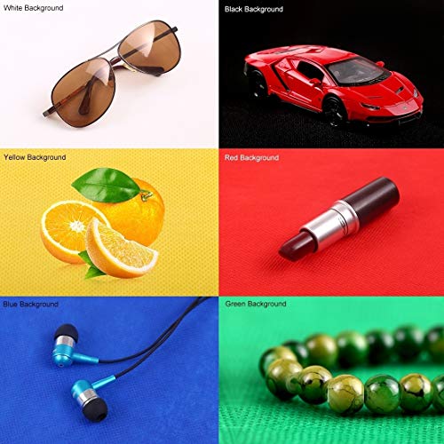 Photo Light Box 10" Portable Folding Photography Light Tent kit with 2 Light Bar -40pcs LED Light and 6 Kinds Color Backgr...