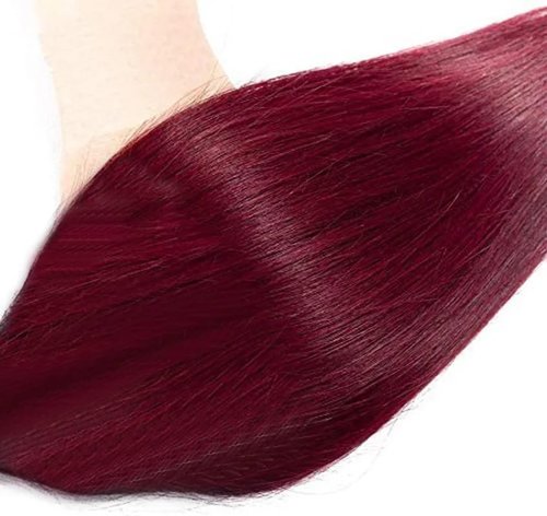 Vinmdonm Burgundy Human Hair Bundles 99J Straight3 Bundles 18 20 22 inch Unprocessed Brazilian Virgin Hair Color Red Bundle