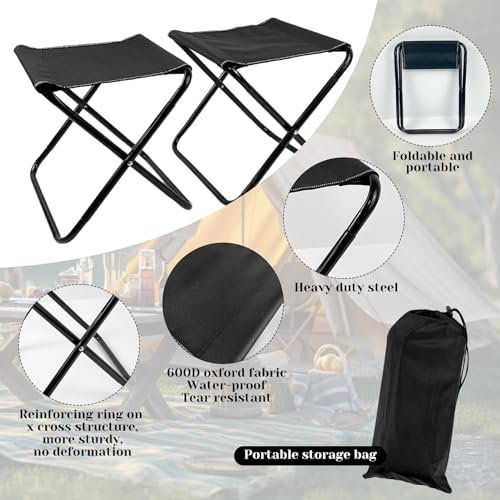 Wensdr Folding Camping Table with Chairs Lightweight Picnic Table and 2 Chairs for Beach Hiking Travel Fishing BBQ,Outdoor...
