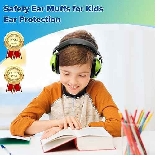 2 Pack Noise Canceling Headphones for Kids, Kids Ear Protection Earmuffs for Autism, Toddler, Children, Noise Cancelling Sound Proof Earmuffs/Headphones for Concerts, Air Shows, Fireworks