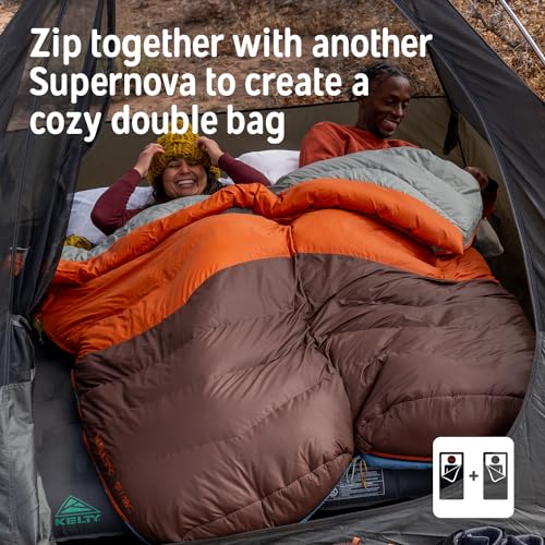 Kelty Supernova Down Sleeping Bag, Compact + Lightweight, Roomy Shape for All Body Types and Sleep Positions, Recycled She...