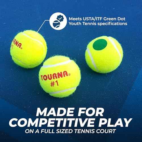 TOURNA Green Dot Low Compression Tennis Balls