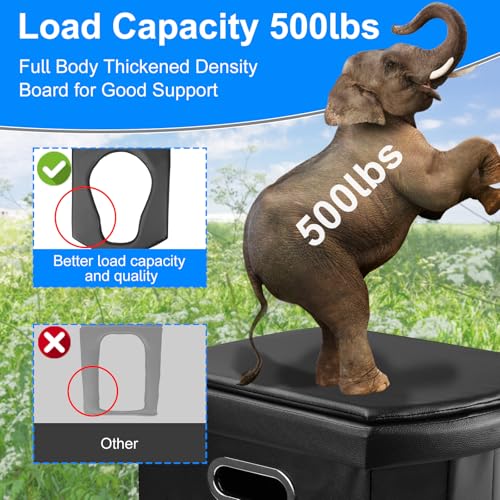 Brarvagur Upgrade XXL Portable Toilet Camping for Adults,17.5" Foldable Camping Toilet Portable, Portative Travel Toilet w...