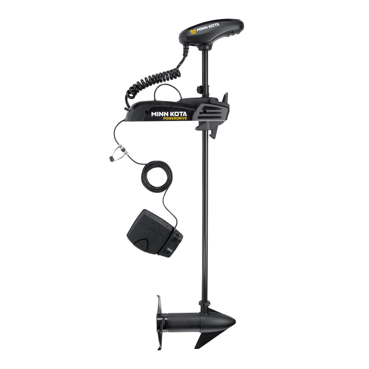 Minn Kota Pontoon Bow-Mount Electric Trolling Motor with PowerDrive Foot Pedal – 55 Lb. Thrust, 48 in. Shaft, Freshwater