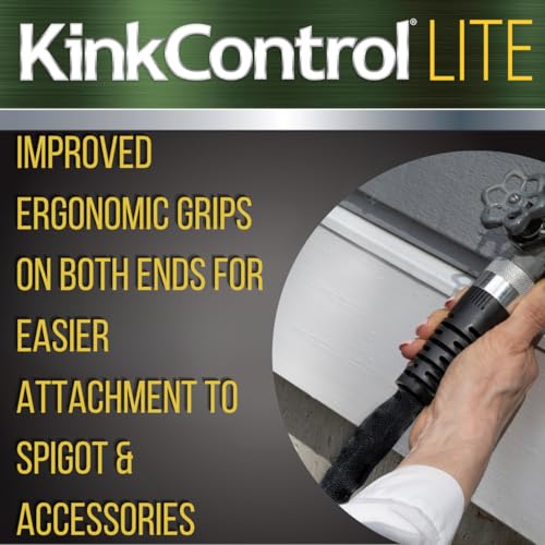 Kink Control Lite, Doesn’t Expand or Burst, Extremely Light Weight, Garden Hose, Water Hose with Superior UV Resistance, E...