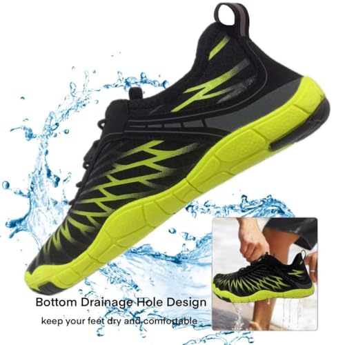 Hike Barefoot Shoes for Women Men with Wide Toe Box, Healthy & Non-Slip Breathable Barefoot Water Shoes Beach Pool Aqua Sw...