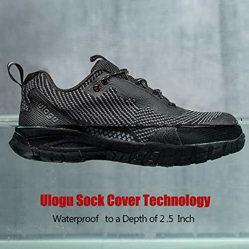ulogu Waterproof Hiking Shoes for Men Women丨 Comfy Lightweight Non-Slip All Day Walking Work Sneakers 6-Month Warranty