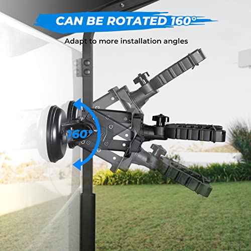 KEMIMOTO Tractor Tool Holder Rack for Glass Windshield, Adjustable Tool Mount with Enclosed Suction Cup, Compatible with Tractor Cab, Truck, UTV Back Windshield, and Golf Cart