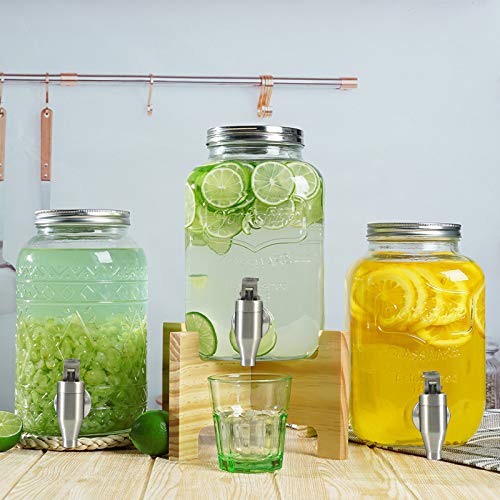 Stainless Steel Beverage Water Drink Dispenser Durable Replacement Push Style Spigot Faucet Food Grade Polished Finished,2...