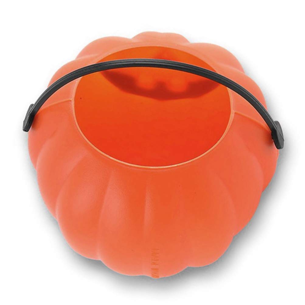 Toyvian 8pcs Portable Pumpkin Bucket Trick or Treat Candy Holder - Halloween Pumpkin Candy Pail Holder for April Fool's Day Decoration