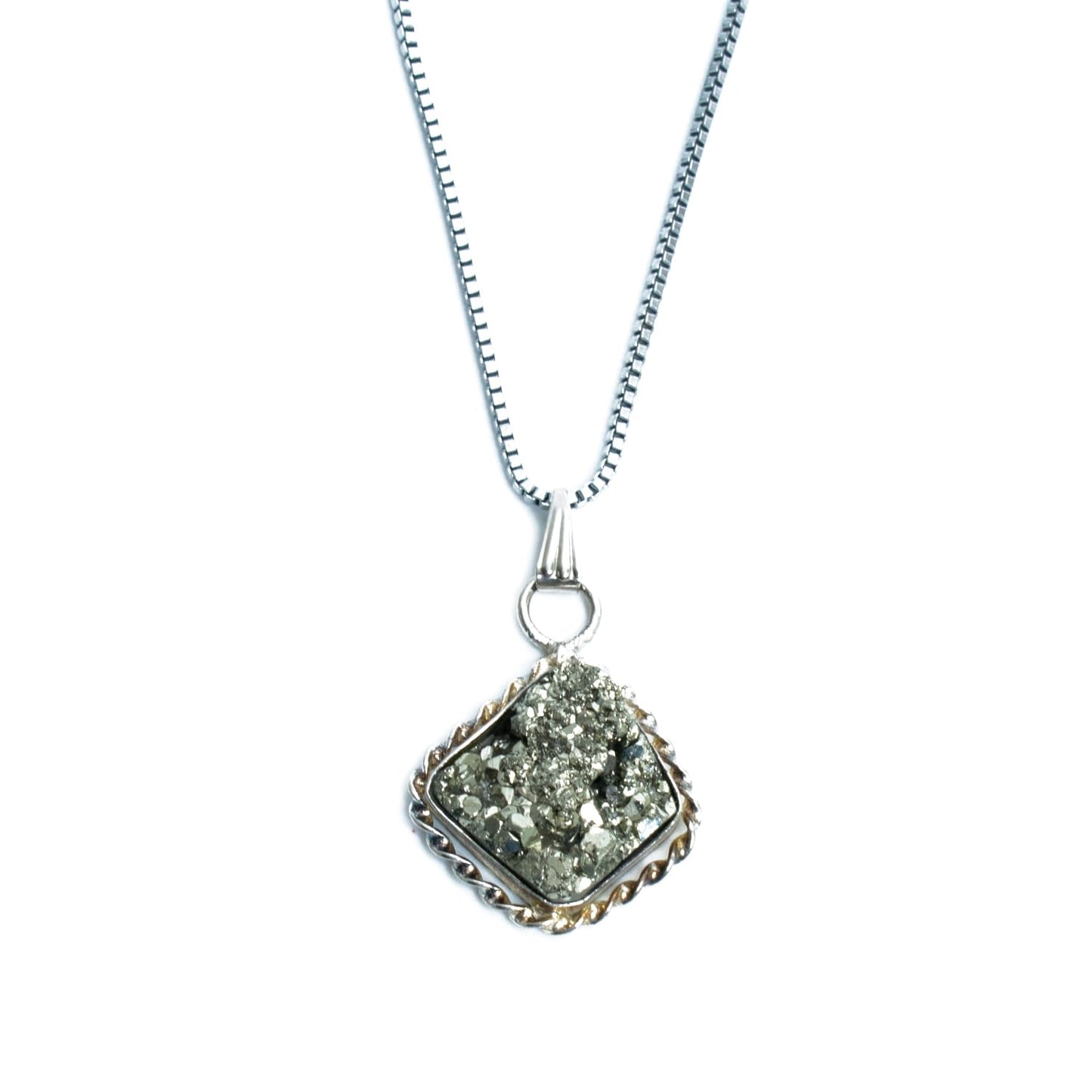 Astrotalk Raw Pyrite Pendant | Stone of Wealth, Confidence & Clarity | Pyrite Pendant for Women | Best Gift Items for Women | Spiritual Jewellery