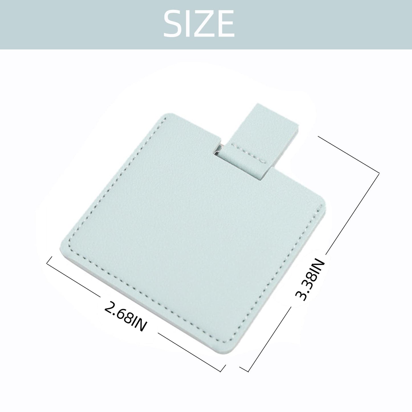 ZOMAND 3 PCS Small Compact Mirror for Purse Mini Mirror Travel Handheld Makeup Mirro Portable Folding Mirror, Pocket Cosmetic Tr