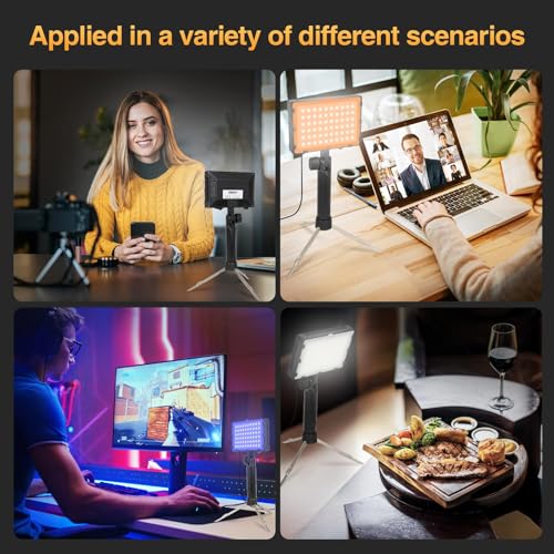 EMART 60 LED Continuous Portable Photography Lighting Kit for Table Top Photo Camera Video Recording Studio Light Lamp wit...