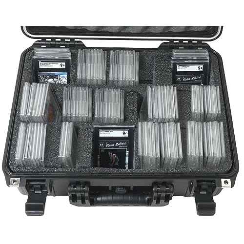 Case Club 207 Graded Card Slab Carrying Case- Slotted Storage Fits PSA/BGS/FGS/ & More Graded Slabs- Sports/Trading Collector Box for MTG/Baseball- Travel Holder for Slabs/Sleeves/Loose Cards