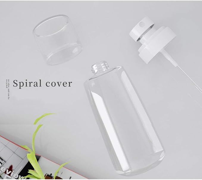 Refillable Cosmetic Spray Bottles for Fine Mist Plastic Empty Clear Refillable Travel Container Essences Rose Water Mister (2 Ounce,60ML)