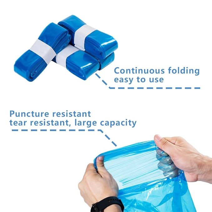 Compatible with Diaper Genie Pails Diaper Pail Refills | 10 Pack Continuous Long-Roll Lemon-Scent Refills | Leak-Resistant Odor-Blocking Diaper Disposal Bags | Easy Cut & Tie System