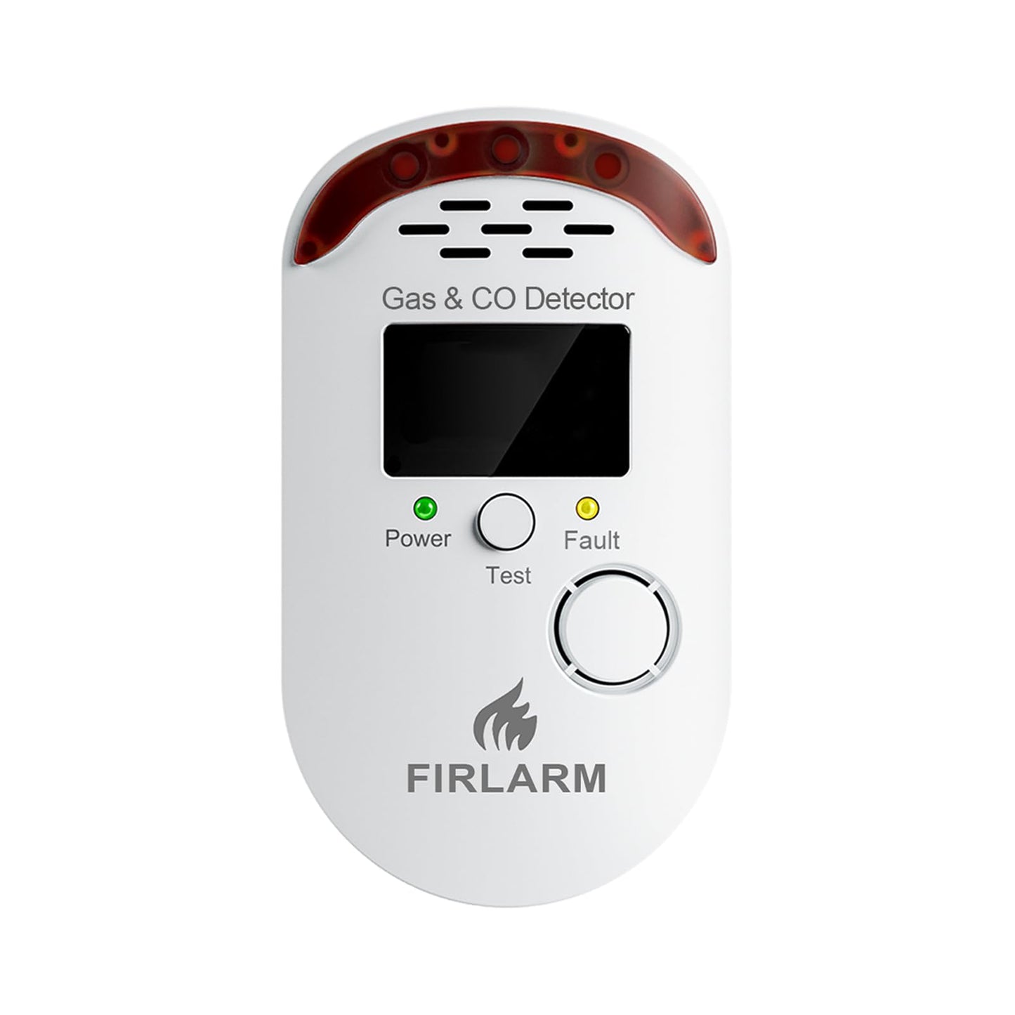 Firlarm Gas and Carbon Monoxide Detector Plug-in, Portable 2-in-1 Natural Gas Leak Alarm & CO Detector with LED Digital Display, Loud 85dB Alert for Home, Kitchen, Garage, Apartment, and Travel Use