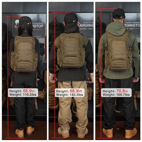Mardingtop 25L Tactical Backpacks Molle Hiking daypacks for Camping Hiking Military Traveling Motorcycle