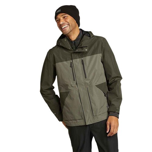 Eddie Bauer Men's Rainfoil Utility Jacket, Waterproof, Sprig, Medium