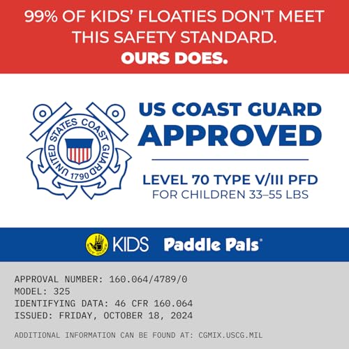 Body Glove Paddle Pals Learn to Swim Coast Guard Approved Kids Life Jacket PFD