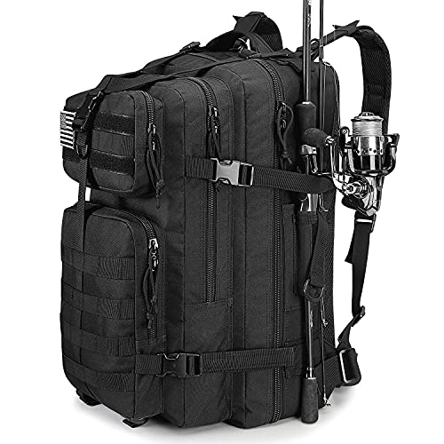 G4Free 50L Tactical Backpack 3 Day Assault Pack Outdoor Bug Out Bag Military Style for Trekking Camping Fishing Hiking