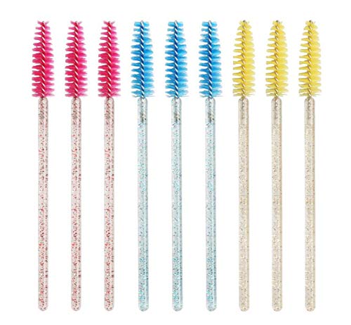 LASSKY 200Pcs Disposable Eyelash Mascara Brushes, Eye lash Brush, Mascara Wands, Spoolies for Eyelash Extensions, Lash Wand, Eye