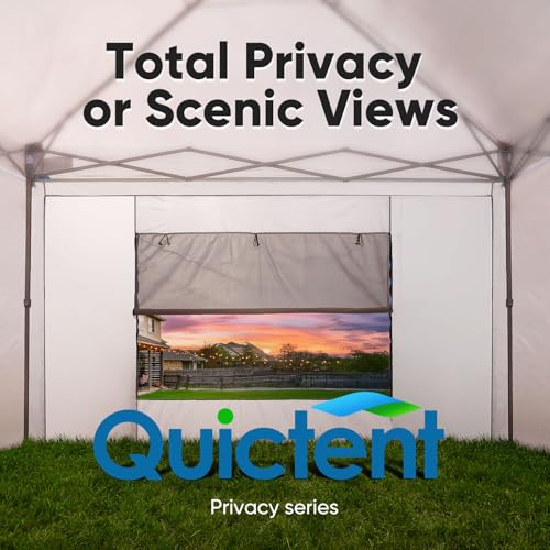 Quictent 10x20 FT Pop up Canopy Tent with Sidewalls, Easy Setup and Wheeled Bag for Outdoor Event Party Commercial Camping...