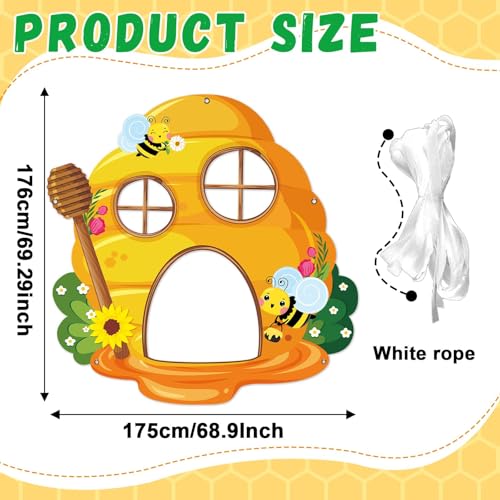 Large Honeycomb Shaped Photo Prop Selfie Frame Bee Theme Party Decor Honey Bee Photo Booth Props Honeycomb Backdrop Banner...