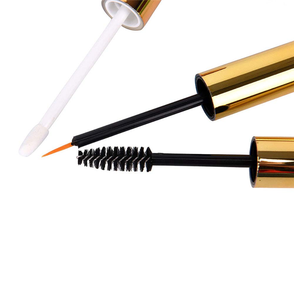 Ideal Swan 10ml Empty Mascara Tube Eyeliner Cream Container Bottle, Lip Gloss Bottle with 3 Piece Funnel & Rubber Inserts for Ca