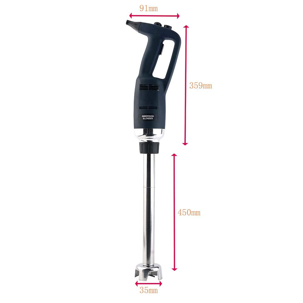 libai 18 in Heavy Duty Big Stix Immersion Blender Handheld Kitchen, Hand Blenders for Kitchen, Commercial Mixer Electric, 500W Removable Shaft 2500rpm to 15000rpm, Emulsifier Blender Handheld
