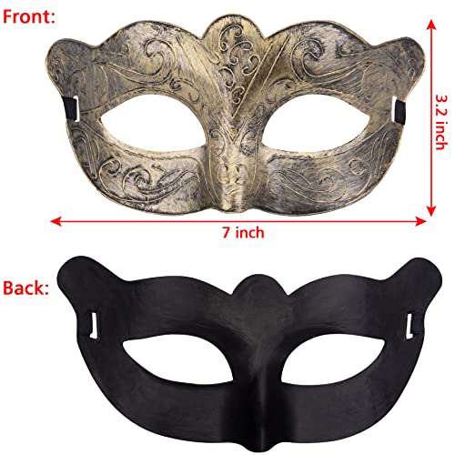 FEQO 80 Pieces Masquerade Masks Vintage Antique Venetian Masks for Men Women