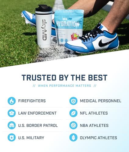 skyMD Daily Hydration | Electrolytes Powder Packets | Low Sugar, 10 Calories | 12 Vitamins & Minerals, Sodium | Drink Mix ...
