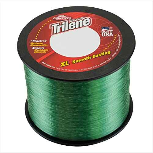 Berkley Trilene¢ç XL¢ç, Low-Vis Green, 20lb | 9kg, 3000yd | 2743m Monofilament Fishing Line, Suitable for Freshwater Environments