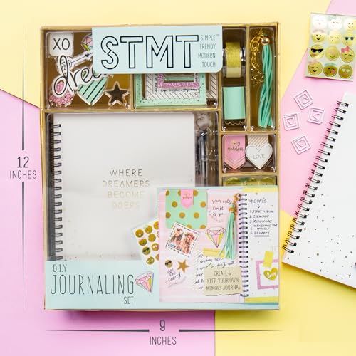 STMT D.I.Y. Dreamers Become Doers Journaling Set, Stationery Set, Bullet Journal Kit, Journaling Kit, Journals for Teen Gi...