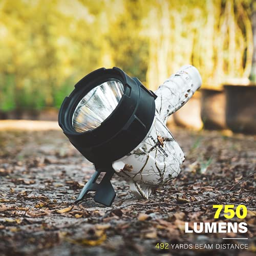 GOODSMANN Rechargeable Spot Lights Handheld Flashlight Searchlight for Hunting Camping Boating Job Site Lighting Emergency...