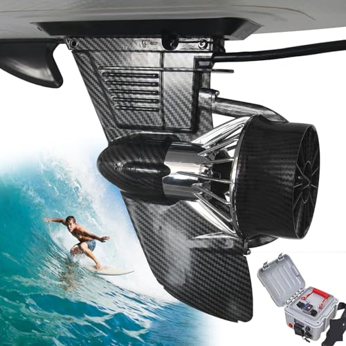 SICWEDIM Surfboard Electric Fin, SUP Fin Rechargable Electric Fin Stand Up Paddle Board, with Brushless Motor, Equipped wi...