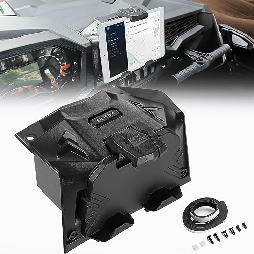 KEMIMOTO Electric Device GPS Mount Storage Box Compatible with 2019-2023 Polaris RZR XP 1000 XP Turbo Accessories RZR Tabl...