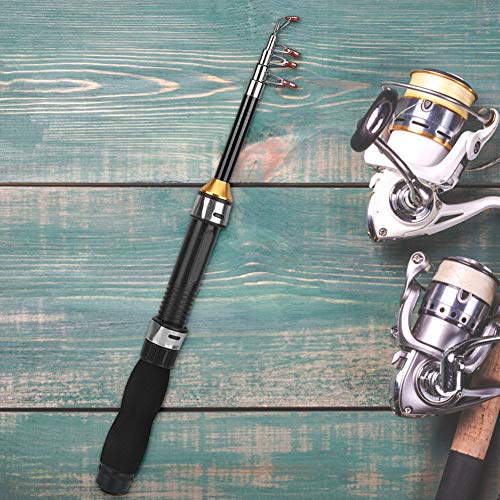 Fishing Rod, Universal Mini Small Sea Pole Portable Short Pole Ice Fishing Rod Mini Pocket Sea Fishing Tools for Ice Fly F...