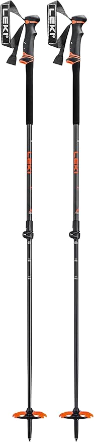 LEKI Helicon Lite Aluminum Adjustable Lightweight Ski Poles for Backcountry Skiing & Snowboarding