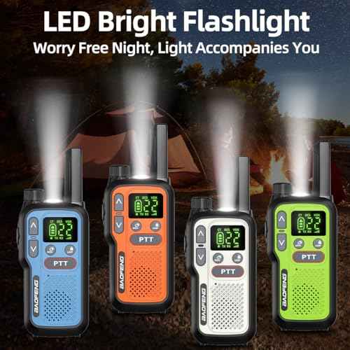 Walkie Talkies Long Range For Adults,Rechargeable 22 FRS NOAA Family Walky Talky 2 Way Radio Walkie Talkies With Earpiece 1500mAh Battery VOX Flashlight Type-C Charging For Camping Hiking Cruise,6Pack