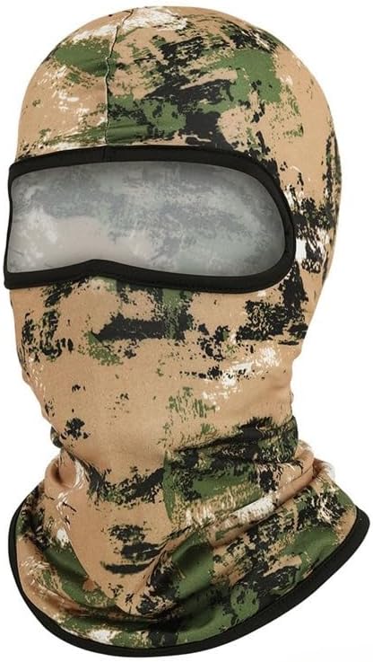 Camouflage Neck Gaiter Ski Mask Cycling Mask for Men Women Sunscreen Headgear Milk Silk Masks for Outdoor Sports Biking