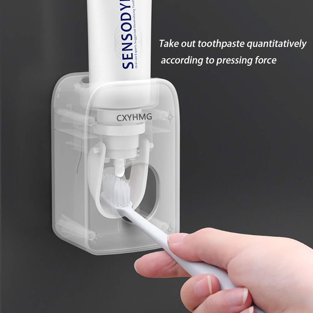 Automatic Toothpaste Dispenser for Kids, Toothpaste Squeezer for Kids & Family Shower Decor, is Wall Mounted Bathroom Accessories Organizer. (Black, TD28)
